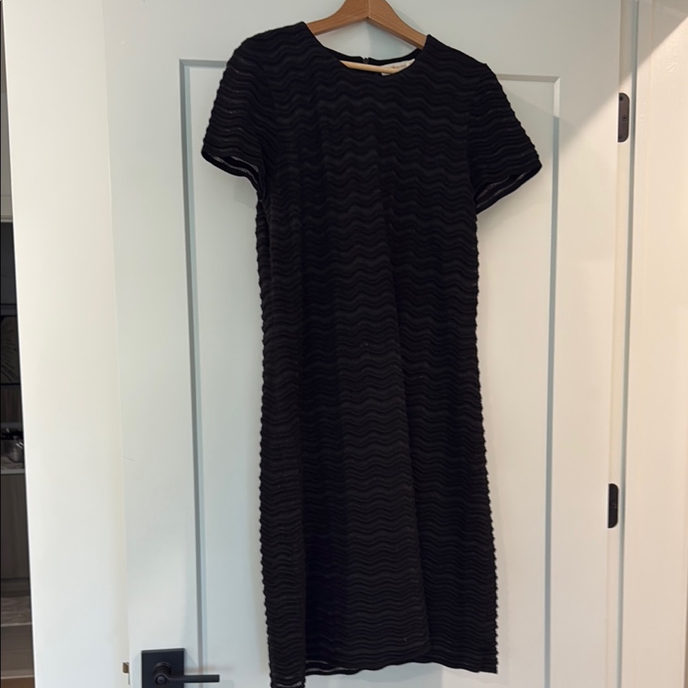 Tory Burch Embellished Knit Black Dress